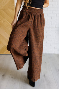 Thumbnail for Harmony High Rise Wide Leg Pants in Brown