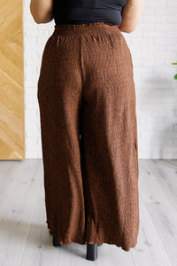 Thumbnail for Harmony High Rise Wide Leg Pants in Brown