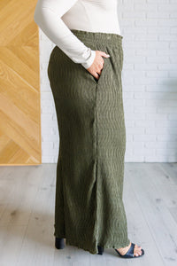 Thumbnail for Harmony High Rise Wide Pants in Olive