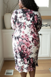 Thumbnail for Honey Do I Ever Faux Wrap Dress in White Floral