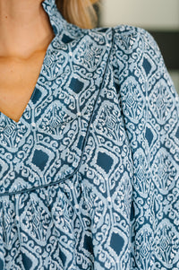 Thumbnail for I Gave You My Heart Floral Babydoll Blouse