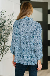 Thumbnail for I Gave You My Heart Floral Babydoll Blouse