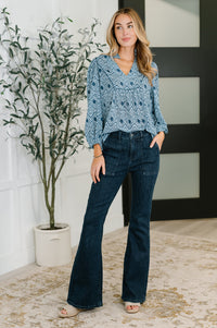 Thumbnail for I Gave You My Heart Floral Babydoll Blouse