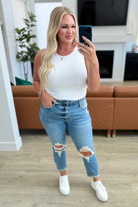 Thumbnail for Frankie High Waist Distressed Boyfriend Jeans