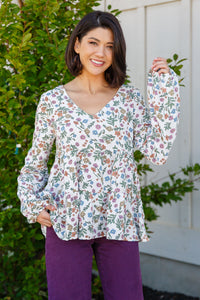 Thumbnail for I Think I Can V-Neck Floral Top