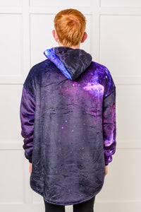 Thumbnail for Kids Oversized Hoodie Blanket in Starry Sky