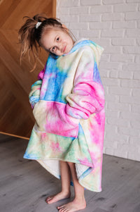 Thumbnail for Kids Oversized Hoodie Blanket in Rainbow