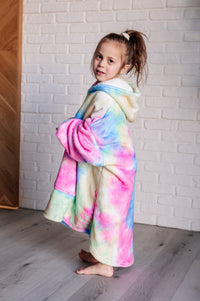 Thumbnail for Kids Oversized Hoodie Blanket in Rainbow