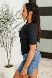 Thumbnail for Knit Pick Basic Tee in Black