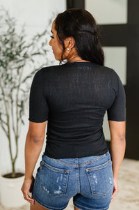 Thumbnail for Knit Pick Basic Tee in Black