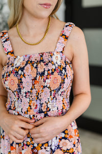 Thumbnail for Live Your Best Life Floral Jumpsuit in Retro Floral