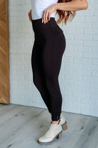 Thumbnail for Magic Ankle Crop Skinny Pants in Chocolate