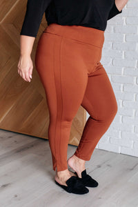 Thumbnail for Magic Ankle Crop Skinny Pants in Rust