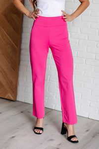 Thumbnail for Magic Straight Pants in Hot Pink