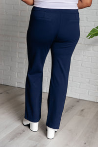 Thumbnail for Magic Straight Pants in Navy