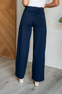 Thumbnail for Magic Wide Leg Pants in Navy