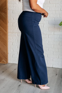 Thumbnail for Magic Wide Leg Pants in Navy