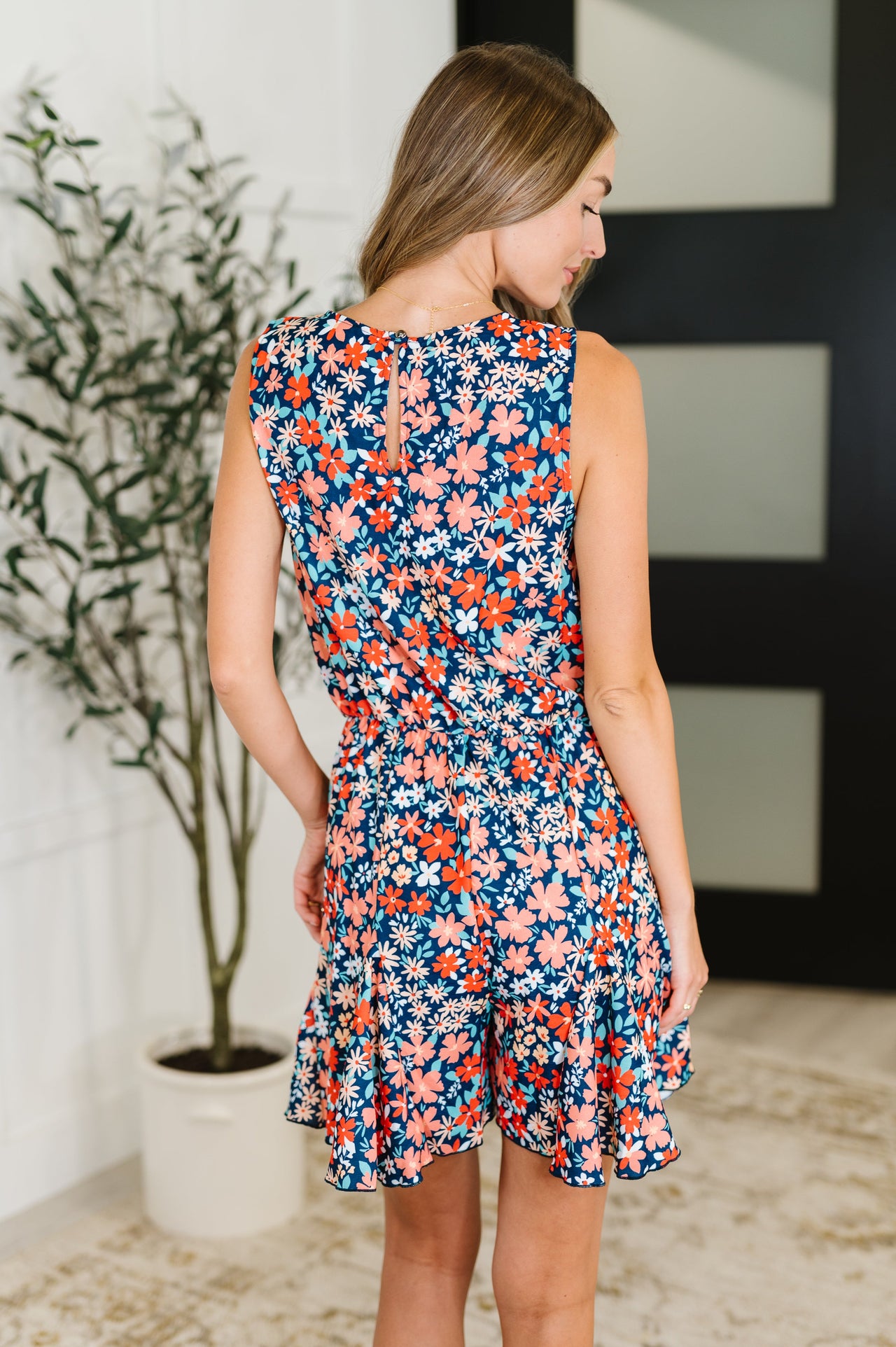 Meadow Mischief Sleeveless Romper – Bold, Breezy & Ready for Fun