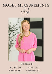 Thumbnail for Take It Easy Slouchy Tee in Hot Pink