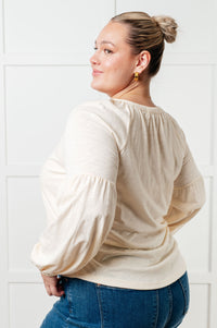 Thumbnail for More Than You Would Think Embroidered Blouse