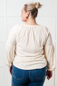 Thumbnail for More Than You Would Think Embroidered Blouse