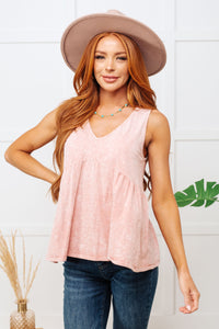 Thumbnail for Never Second Best V-Neck Blouse in Peach