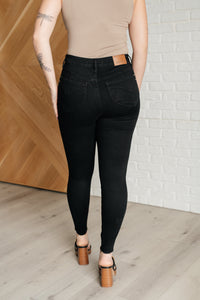 Thumbnail for Nicole Tummy Control Skinny Jeans in Black