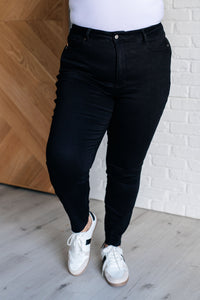 Thumbnail for Nicole Tummy Control Skinny Jeans in Black