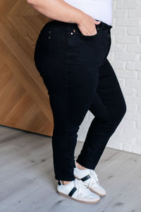 Thumbnail for Nicole Tummy Control Skinny Jeans in Black