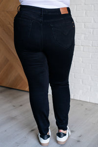 Thumbnail for Nicole Tummy Control Skinny Jeans in Black