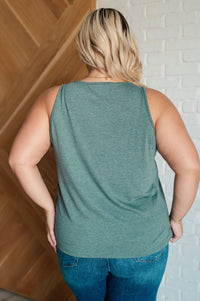 Thumbnail for Not So Anxious V-Neck Tank in Mist