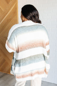 Thumbnail for Ombre Feelings Striped Cardigan