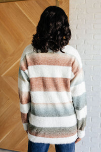 Thumbnail for Ombre Feelings Striped Cardigan