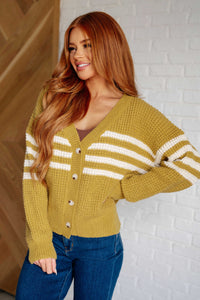 Thumbnail for On Top of the World Striped Cardigan