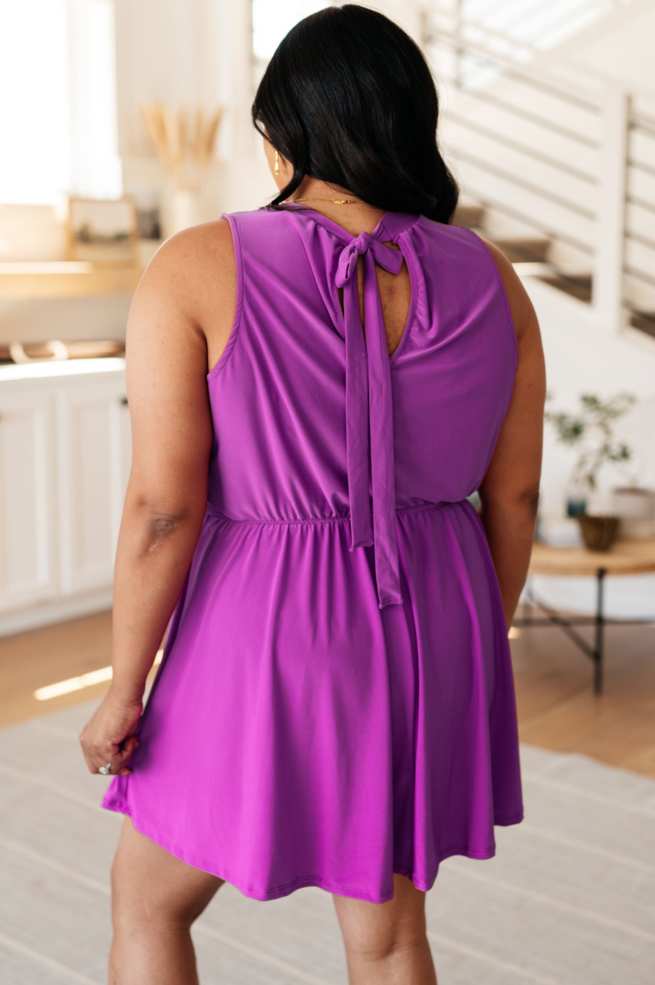 One Of Us Purple Romper Dress