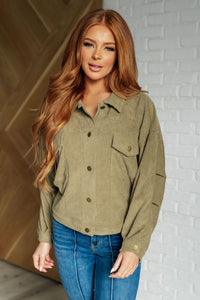 Thumbnail for Primrose Corduroy Jacket in Olive