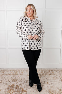 Thumbnail for Quick Follow Up Floral Tile Blouse