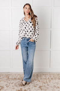 Thumbnail for Quick Follow Up Floral Tile Blouse