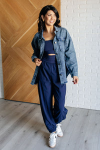 Thumbnail for Raising Heart Rate Cut Out Jumpsuit in Navy