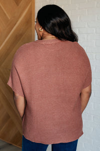 Thumbnail for Relaxing Away Dolman Sleeve Knit Top in Coffee