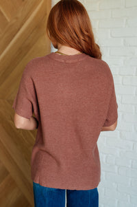 Thumbnail for Relaxing Away Dolman Sleeve Knit Top in Coffee