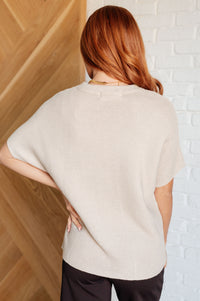 Thumbnail for Relaxing Away Dolman Sleeve Knit Top in Taupe