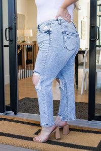 Thumbnail for Rizzo High Rise Crop Straight Jeans
