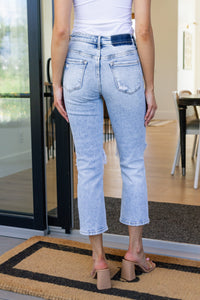 Thumbnail for Rizzo High Rise Crop Straight Jeans