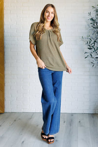 Thumbnail for Secret Detail Lace Back Top