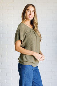 Thumbnail for Secret Detail Lace Back Top