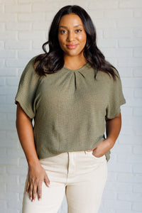 Thumbnail for Secret Detail Lace Back Top