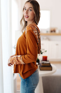 Thumbnail for Sipping Iced Tea Mixed Print Hoodie