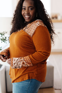 Thumbnail for Sipping Iced Tea Mixed Print Hoodie