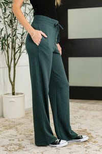 Thumbnail for Slow Mornings High Waisted Sweats in Jungle Green